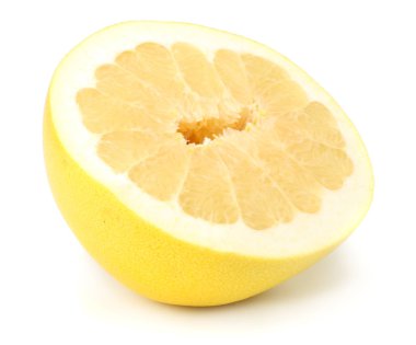Pomelo meyvesi beyaz arkaplanda izole