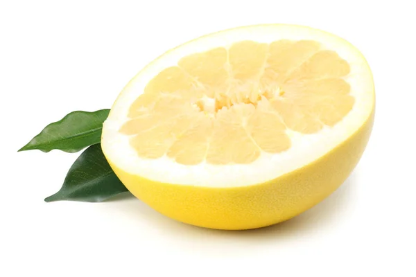 Fehér Alapon Izolált Pomelo Gyümölcs — Stock Fotó