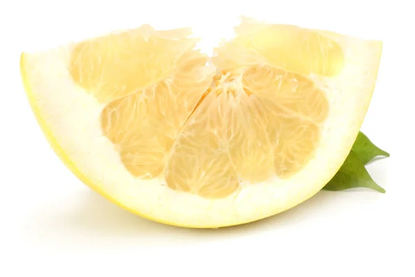 Pomelo Frucht Isoliert Auf Weißem Hintergrund — Stockfoto