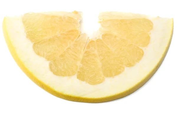 Pomelo Frukt Isolerad Vit Bakgrund — Stockfoto