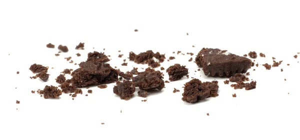 Chokladkex Isolerad Vit Bakgrund — Stockfoto