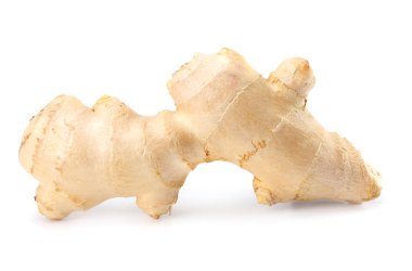 zencefil üzerinde izole beyaz arka plan yakın çekim