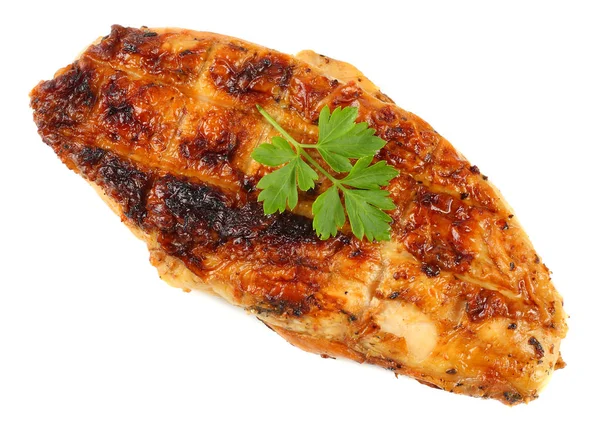 Grilled Chicken Fillet Isolated White Background — Stock Photo, Image