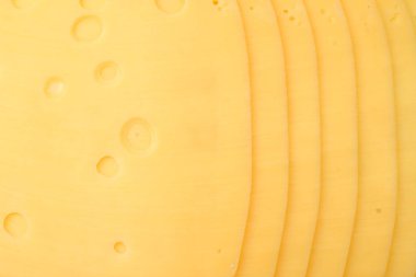 peynir dilimleri arka plan. peynir dilimleri doku. üstten görünüm