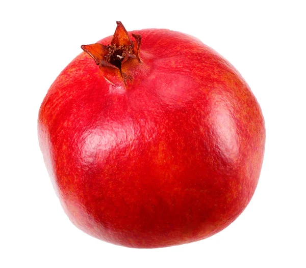 One pomegranate fruit isolated on a white background — Stock Photo, Image