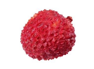 beyaz arka plan üzerinde izole bir taze lychee. Makro 