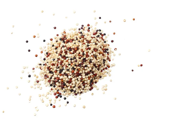 Quinoa elszigetelt fehér háttér. quinoa vetőmag — Stock Fotó