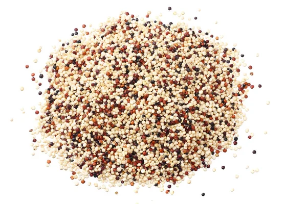 Quinoa elszigetelt fehér háttér. quinoa vetőmag — Stock Fotó