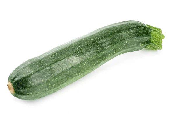 Färsk grön zucchini isolerad på vit bakgrund — Stockfoto