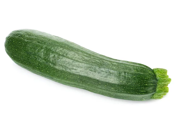 Zucchine fresche verdi isolate su fondo bianco — Foto Stock