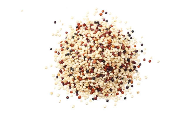 Quinoa elszigetelt fehér háttér. quinoa vetőmag — Stock Fotó