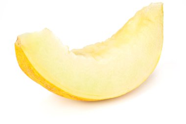 beyaz arka plan üzerinde izole dilimlenmiş kavun. taze kavun 