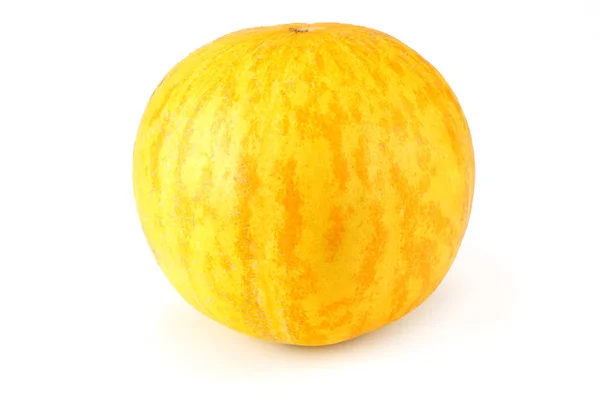 Melone isolato su sfondo bianco. melone fresco — Foto Stock