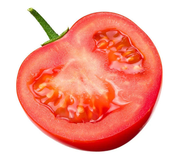 Fresh Tomato Slices Isolated White Background — Stock Photo, Image