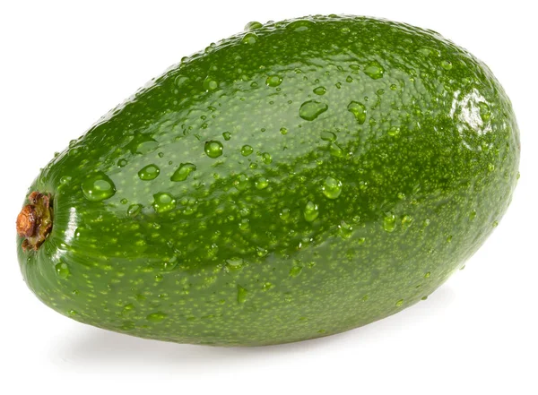 Verse Avocado Geïsoleerd Witte Achtergrond Volledige Scherptediepte Knippad — Stockfoto