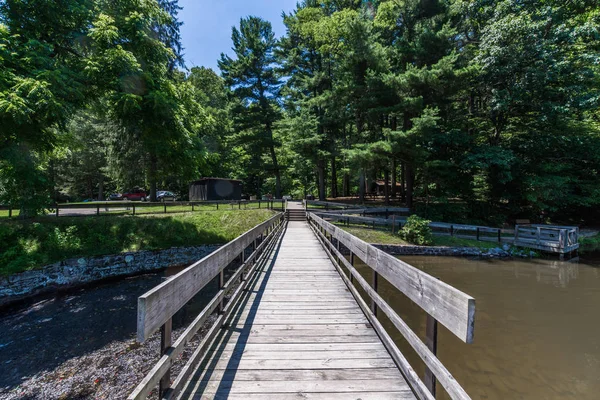 Yüzme ve Albay Denning devlet parkı Tuscarora Pennsylvania Eyalet Ormanı'nda balıkçılık alanı peyzaj