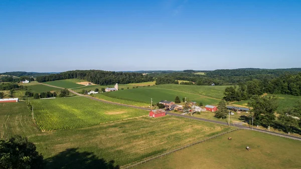 Tarım Kırsal Glen Rock Pennsylvania Çevresinde Antenler — Stok fotoğraf