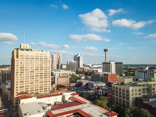 Aerial Cityscape Downtown San Antonio Texas Facing East — Stock Photo, Image