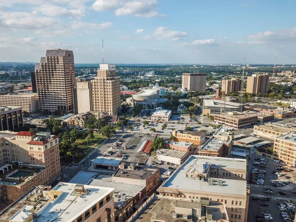 Aerial Stadsbilden Centrala San Antonio Texas Vänd Mot Öster — Stockfoto