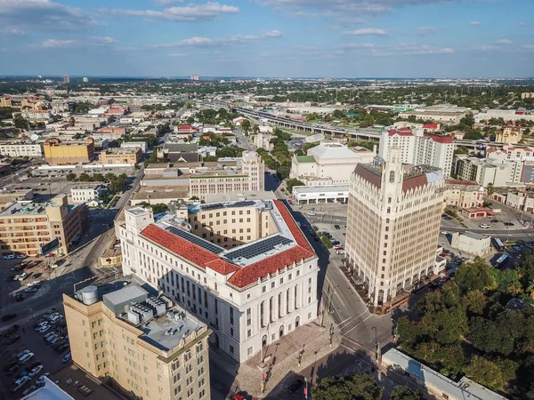 Aerial Stadsbilden Centrala San Antonio Texas Vänd Mot Öster — Stockfoto