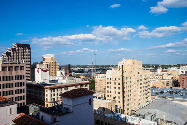 Aerial Cityscape Downtown San Antonio Texas Facing East — Stock Photo, Image
