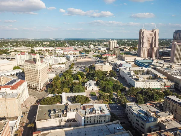 Aerial Stadsbilden Centrala San Antonio Texas Vänd Mot Öster — Stockfoto