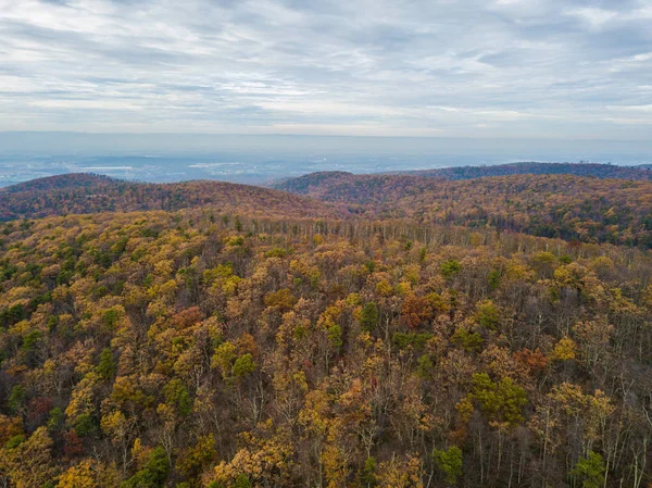 山の秋の間にペンシルベニアにミショー州立森林のアンテナ — ストック写真