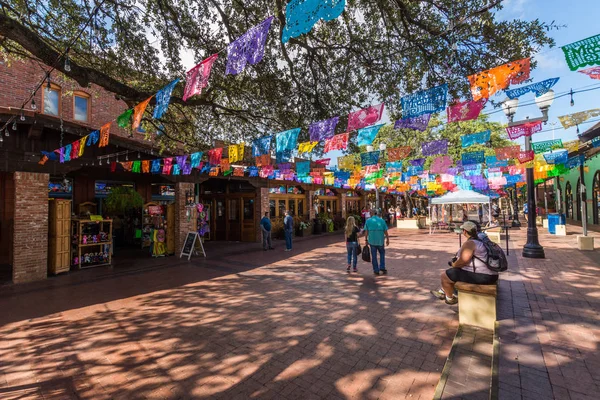 Histórico Market Square México Shopping Center Destino Turístico San Antonio — Fotografia de Stock