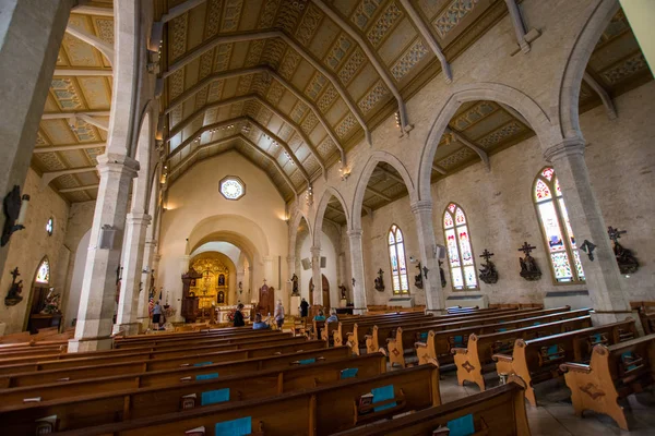 Main Plaza Folyó Mellett San Fernando Katedrális Gyalog San Antonio — Stock Fotó