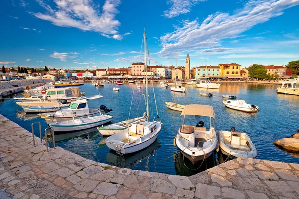 Zobacz Waterfront Miasta Fazana Region Istria Chorwacja — Zdjęcie stockowe