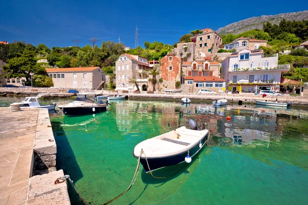 Idyllisches Dorf Mlini Dubrovnik Archipel Blick Süddalmatien Region Kroatien — Stockfoto