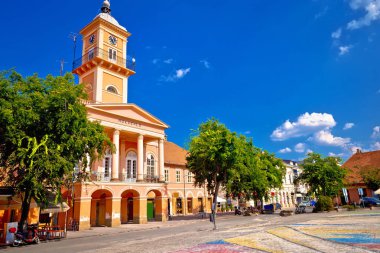 Sombor şehir kare ve mimari görünüm, Voyvodina bölgesi Sırbistan