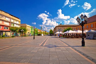 Sombor şehir kare ve mimari görünüm, Voyvodina bölgesi Sırbistan
