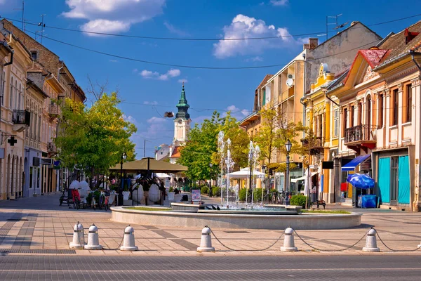 Ciudad Sombor Plaza Vista Arquitectura Región Vojvodina Serbia —  Fotos de Stock