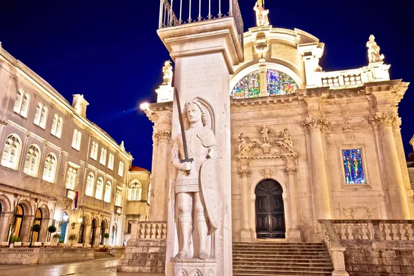 Orlando Pilar 1418 Igreja São Blasius Dubrovnik Região Dalmácia Croácia — Fotografia de Stock