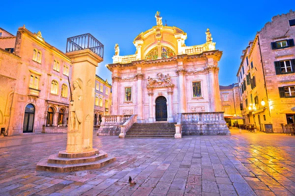 Orlando Pilar 1418 Igreja São Blasius Dubrovnik Região Dalmácia Croácia — Fotografia de Stock