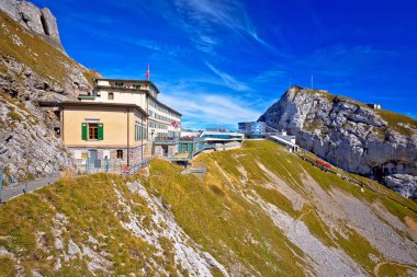 Pilatus dağ tepe ve geçit görüntülemek, İsviçre'nin dağ zirveleri