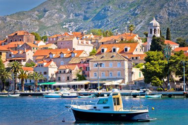 Cavtat kent su manzaralı, Güney Dalmaçya, Hırvatistan