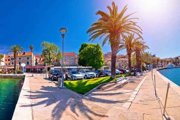 Adriático Cidade Cavtat Vista Panorâmica Beira Mar Sul Dalmácia Região — Fotografia de Stock