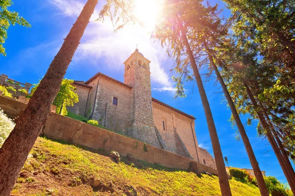 Ermita Madonna Montecastello Sobre Vista Lago Garda Lombardía Italia — Foto de Stock