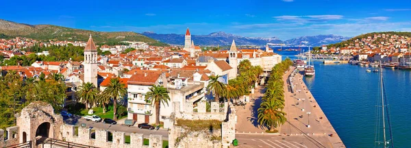 Cidade Trogir Beira Mar Marcos Vista Panorâmica Património Mundial Unesco — Fotografia de Stock