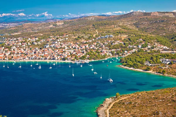 Primosten Archipiélago Azul Adriático Vista Mar Dalmacia Región Croacia —  Fotos de Stock