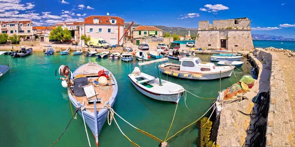 Kastel Monumentos Estafilicos Vistas Panorámicas Mar Turquesa Split Región Dalmacia —  Fotos de Stock