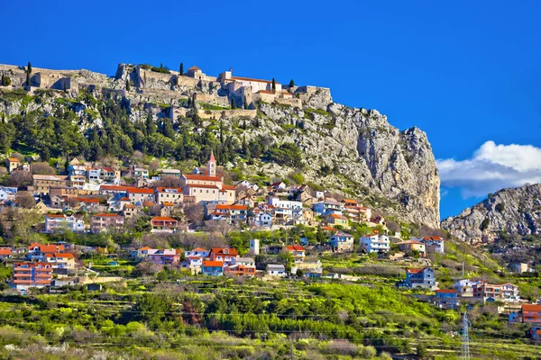 Town Fortress Klis Split View Dalmatia Region Croatia — Stock Photo, Image