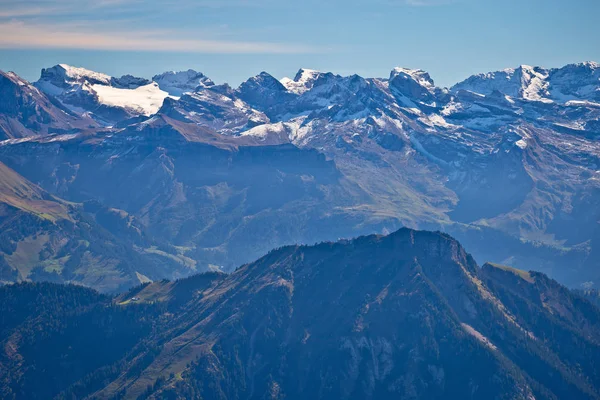 Alpen Zwitserland Buurt Van Mening Van Berg Van Pilatus Zwitserse — Stockfoto