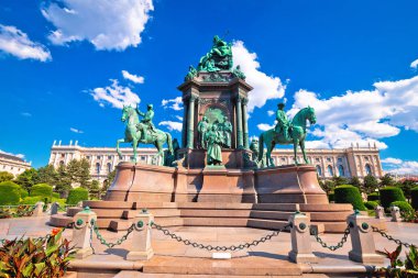 Maria Theresien Platz Meydanı Viyana mimarisi ve doğa manzarası, Avusturya 'nın başkenti