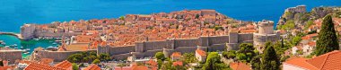 Tarihi Dubrovnik şehri panoramik