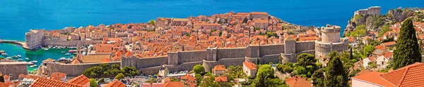 Historische Stadt Dubrovnik panoramische Aussicht — Stockfoto