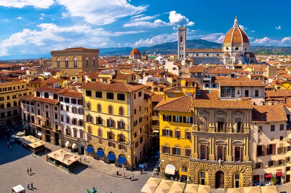Floransa Meydanı ve katedral di Santa Maria del Fiore ya da Duomo — Stok fotoğraf