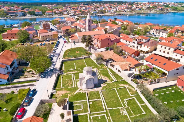 Nin tarihi kenti tarihi yerler havadan görünümü — Stok fotoğraf